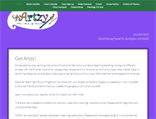 Tablet Screenshot of getartzy.com